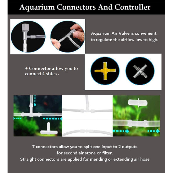 PREMIER PLANTS 10 Meter PVC Hose Oxygen Pipe, 2 Aquarium Controller, 2 T-Way Air Connectors, 2 I-Way Connectors, 2 Aquarium Air Stones, 2 Suction Cups, 1 No of 4 Way Air Connector (12 Pcs) PREMIER PLANTS 10 Meter PVC Hose Oxygen Pipe, 2 Aquarium Controller, 2 T-Way Air Connectors, 2 I-Way Connectors, 2 Aquarium Air Stones, 2 Suction Cups, 1 No of 4 Way Air Connector (12 Pcs)