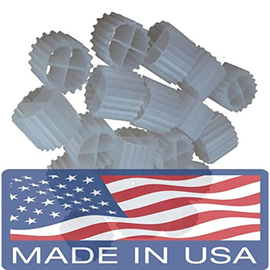 K1 Moving Bed Biofilm Reactor for Aquaponics Aquaculture Hydroponics Ponds Aquariums (1 Gallon) K1 Moving Bed Biofilm Reactor for Aquaponics Aquaculture Hydroponics Ponds Aquariums (1 Gallon)