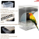Premier Plants Birds Food Feeder Anti Spill Plastic Bird Feeder for Birtds Cage 500Ml Premier Plants Birds Food Feeder Anti Spill Plastic Bird Feeder for Birtds Cage 500Ml