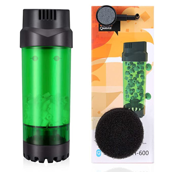 Plastic Fluidized Moving Bed Filter Bubble Bio Media Reactor with Air Stone and Sponge Filter for Aquarium Fish Tank (LH-600) Plastic Fluidized Moving Bed Filter Bubble Bio Media Reactor with Air Stone and Sponge Filter for Aquarium Fish Tank (LH-600)
