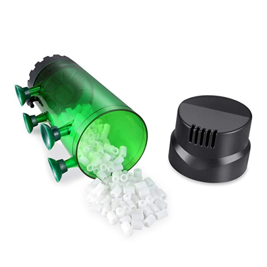 Plastic Fluidized Moving Bed Filter Bubble Bio Media Reactor with Air Stone and Sponge Filter for Aquarium Fish Tank (LH-600) Plastic Fluidized Moving Bed Filter Bubble Bio Media Reactor with Air Stone and Sponge Filter for Aquarium Fish Tank (LH-600)