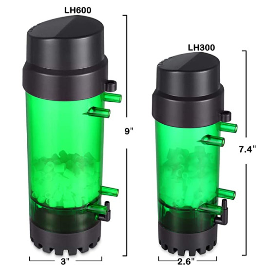 Plastic Fluidized Moving Bed Filter Bubble Bio Media Reactor with Air Stone and Sponge Filter for Aquarium Fish Tank (LH-600) Plastic Fluidized Moving Bed Filter Bubble Bio Media Reactor with Air Stone and Sponge Filter for Aquarium Fish Tank (LH-600)