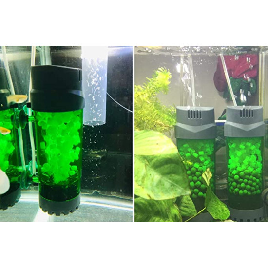 Plastic Fluidized Moving Bed Filter Bubble Bio Media Reactor with Air Stone and Sponge Filter for Aquarium Fish Tank (LH-600) Plastic Fluidized Moving Bed Filter Bubble Bio Media Reactor with Air Stone and Sponge Filter for Aquarium Fish Tank (LH-600)