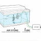  Premier Plants One Way Air Pump Super Silent with Adjustable Air Flow for Aquarium Fish Tank with 2 Meter Air Tube and 1 Air Stone (CT-101) 1 Way