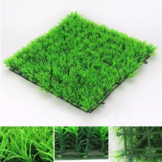 Green Grass Square Plastic Mat for Aquarium Fish Tank Decoration (Pack of 2) Green Grass Square Plastic Mat for Aquarium Fish Tank Decoration (Pack of 2)