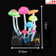 Glowing Effect Artificial Mushroom Plants for Plant Fish Tank Aquarium Decor Ornament for Aquarium Landscape(Mushroom Plant) Glowing Effect Artificial Mushroom Plants for Plant Fish Tank Aquarium Decor Ornament for Aquarium Landscape(Mushroom Plant)