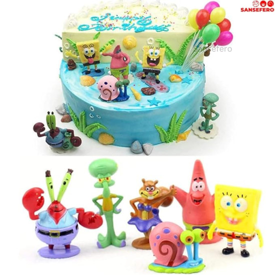 Premier Plants Spongebob Squarepants Pineapple House and Colorful Miniature 6 Piece Set Aquarium Ornament for Aquarium Decoration and Home Decoration etc. Premier Plants Spongebob Squarepants Pineapple House and Colorful Miniature 6 Piece Set Aquarium Ornament for Aquarium Decoration and Home Decoration etc.