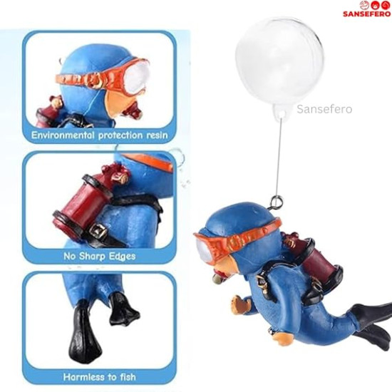 Premier Plants Floating Mini Cute Diver for Aquarium Fish Tank Decorative Simulation Ornaments (Diver Pack of 2) Premier Plants Floating Mini Cute Diver for Aquarium Fish Tank Decorative Simulation Ornaments (Diver Pack of 2)