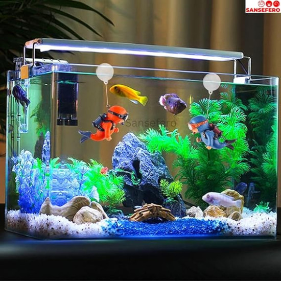 Premier Plants Floating Mini Cute Diver for Aquarium Fish Tank Decorative Simulation Ornaments (Diver Pack of 2) Premier Plants Floating Mini Cute Diver for Aquarium Fish Tank Decorative Simulation Ornaments (Diver Pack of 2)