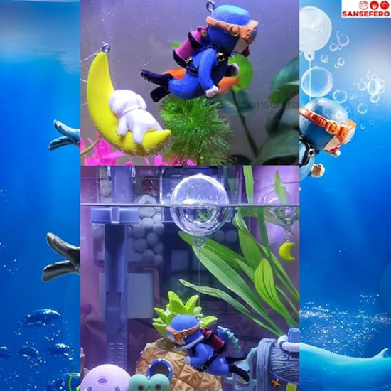 Premier Plants Floating Mini Cute Diver for Aquarium Fish Tank Decorative Simulation Ornaments (Diver Pack of 2) Premier Plants Floating Mini Cute Diver for Aquarium Fish Tank Decorative Simulation Ornaments (Diver Pack of 2)