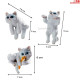 Cute Tiny Hanging Kitten Cat Decoration Ornament for Fish Tank, Table, Flower Pot, Mini Cat Climbers for Hanging Ornament Decoration Ornament (3 Pcs) Cute Tiny Hanging Kitten Cat Decoration Ornament for Fish Tank, Table, Flower Pot, Mini Cat Climbers for Hanging Ornament Decoration Ornament (3 Pcs)