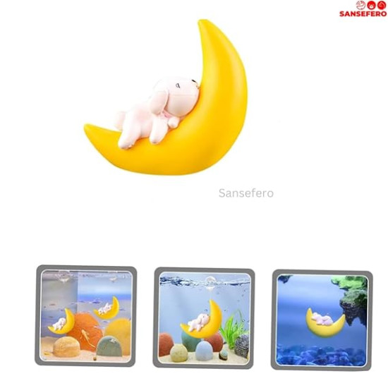 Premier Plants Floating Mini Cute Moon and Dog for Aquarium Fish Tank Decorative Simulation Ornaments (Moon ComboPack of 2) Premier Plants Floating Mini Cute Moon and Dog for Aquarium Fish Tank Decorative Simulation Ornaments (Moon ComboPack of 2)