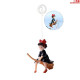 Floating Mini Cute Moon and Dog for Aquarium Fish Tank Decorative Simulation Ornaments Pack of 2 (Riding Girl) Floating Mini Cute Moon and Dog for Aquarium Fish Tank Decorative Simulation Ornaments Pack of 2 (Riding Girl)