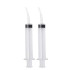 Hand Feeding Syringe Adjustable for Birds, Cat, Dog, Hamster, Goat, Rabbit, Transparent 12 ML (Pack of 2)