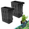 Premier Plants Black Adjustable Water Plant Holder Pot Cup for Aquarium Fish Tank Decoration and Aquascape Aquaponic Plant Growing Landscape Plants Cup Decoration Hanging Type (Pack of 2)
