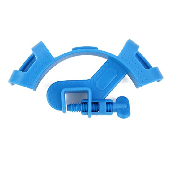 Hose Holder for Aquarium Fish Tank Filtration Tube/Pipe Holder with Screw Type Blue Color Plastic Hose Holder for Aquarium Fish Tank Filtration Tube/Pipe Holder with Screw Type Blue Color Plastic