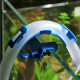 Hose Holder for Aquarium Fish Tank Filtration Tube/Pipe Holder with Screw Type Blue Color Plastic Hose Holder for Aquarium Fish Tank Filtration Tube/Pipe Holder with Screw Type Blue Color Plastic