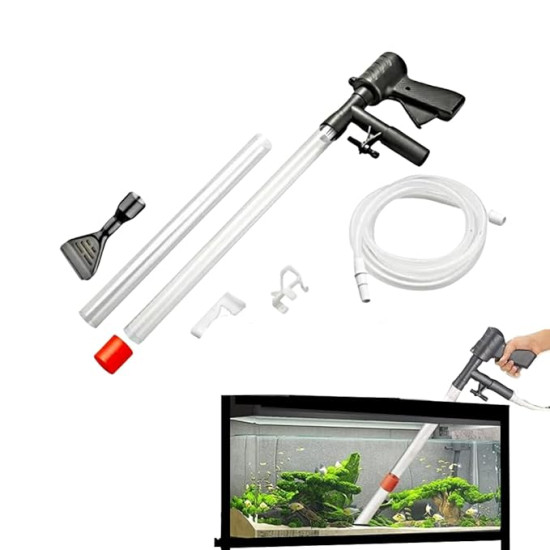 Aquarium Gravel Cleaner Ql-09G 3 In 1 Combo Water Changer With Algae Scrapeer For Aquarium Fish Tank Upto 92Cm Height (Gun Syphon Ql-09G) Aquarium Gravel Cleaner Ql-09G 3 In 1 Combo Water Changer With Algae Scrapeer For Aquarium Fish Tank Upto 92Cm Height (Gun Syphon Ql-09G)