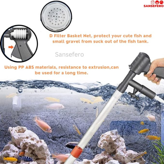 Aquarium Gravel Cleaner Ql-09G 3 In 1 Combo Water Changer With Algae Scrapeer For Aquarium Fish Tank Upto 92Cm Height (Gun Syphon Ql-09G) Aquarium Gravel Cleaner Ql-09G 3 In 1 Combo Water Changer With Algae Scrapeer For Aquarium Fish Tank Upto 92Cm Height (Gun Syphon Ql-09G)