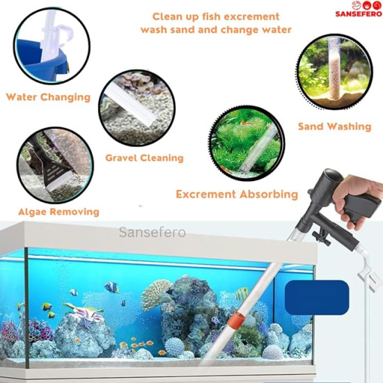 Aquarium Gravel Cleaner Ql-09G 3 In 1 Combo Water Changer With Algae Scrapeer For Aquarium Fish Tank Upto 92Cm Height (Gun Syphon Ql-09G) Aquarium Gravel Cleaner Ql-09G 3 In 1 Combo Water Changer With Algae Scrapeer For Aquarium Fish Tank Upto 92Cm Height (Gun Syphon Ql-09G)