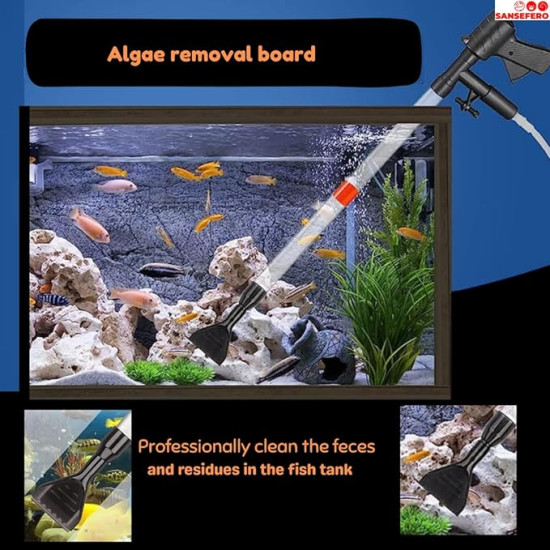 Aquarium Gravel Cleaner Ql-09G 3 In 1 Combo Water Changer With Algae Scrapeer For Aquarium Fish Tank Upto 92Cm Height (Gun Syphon Ql-09G) Aquarium Gravel Cleaner Ql-09G 3 In 1 Combo Water Changer With Algae Scrapeer For Aquarium Fish Tank Upto 92Cm Height (Gun Syphon Ql-09G)