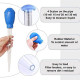 Manual Waste Remover for Betta Tank Nano Aquarium Dropper/Coral Feeder (30 ML) SPS HPS Feeder Reef Aquarium/Aquarium Gravel Cleaning Straw Aquarium Tool (30 ML) Manual Waste Remover for Betta Tank Nano Aquarium Dropper/Coral Feeder (30 ML) SPS HPS Feeder Reef Aquarium/Aquarium Gravel Cleaning Straw Aquarium Tool (30 ML)