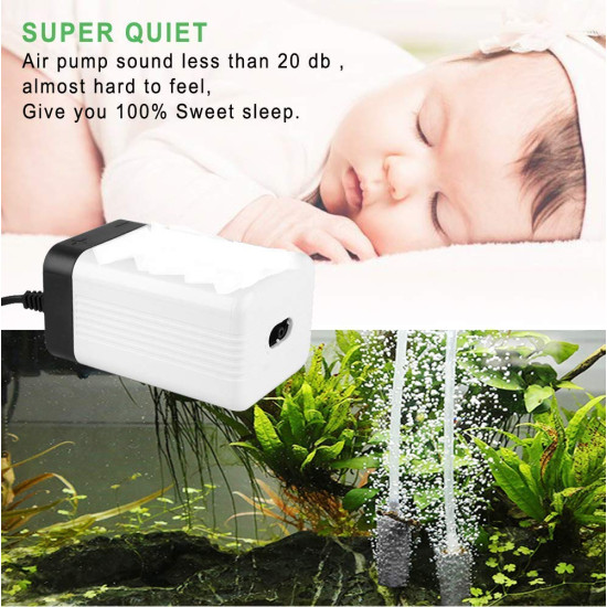 Sunsun CT 202 Two Way Aquarium Air Pump Super Silent with Adjustable Air Flow Sunsun CT 202 Two Way Aquarium Air Pump Super Silent with Adjustable Air Flow