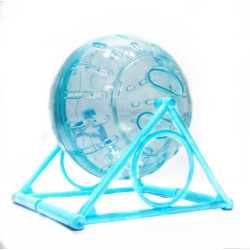 Pet Transparent Hamster Running Ball for Hamster / Guinea Pig / Chinchilla / Squirrel / Rabbit and Small Rodents Animal Physical Exercise Fitness Outdoor Sports Training Toy with Stand