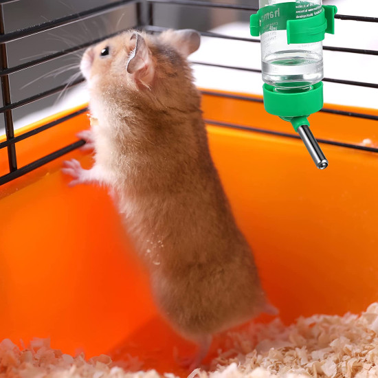 Water Bottle Cum Feeder for Hamsters Guinea Pigs Rabbits Mice with Leak Free Cage Attachment for Pets Random Colour Pack of 2 (250ml) Water Bottle Cum Feeder for Hamsters Guinea Pigs Rabbits Mice with Leak Free Cage Attachment for Pets Random Colour Pack of 2 (250ml)