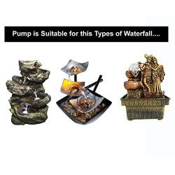 Premier Plants Mini Water Fountain WP3200 Submersible Aquarium Water Pump (Power:5W, H.MAX: 0.6 M, Flow MAX:300L/H) with pipe 2 feet (1 pcs)