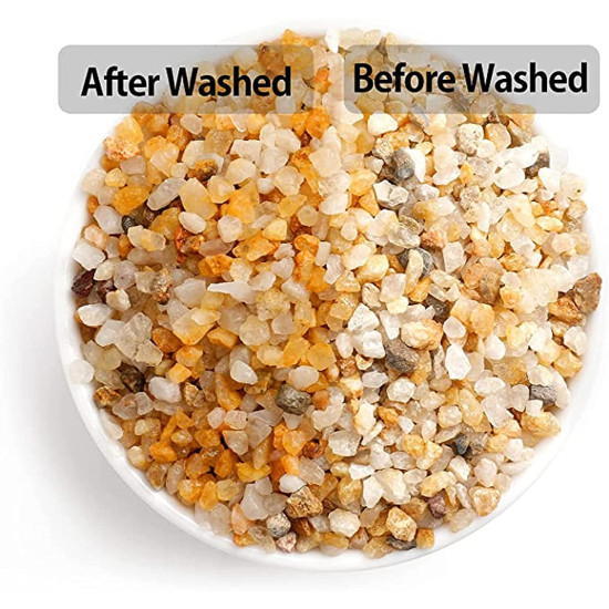 Aquarium Golden Coarse Natrual Gravel for Aquarium/Landscaping for Plant Tank Golden Color River Gravel for Freshwater/Blackwater Biotope Tank (2 Kg) Aquarium Golden Coarse Natrual Gravel for Aquarium/Landscaping for Plant Tank Golden Color River Gravel for Freshwater/Blackwater Biotope Tank (2 Kg)