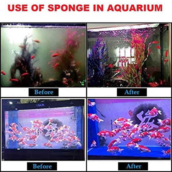Biochemical Filter White Sponge Aquarium Filter Pads Biological and Mechanical Filtration Cotton Sponge for Fish Tank Filter Foam(100 * 13.5 * 3cm) Biochemical Filter White Sponge Aquarium Filter Pads Biological and Mechanical Filtration Cotton Sponge for Fish Tank Filter Foam(100 * 13.5 * 3cm)