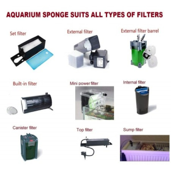 Biochemical Filter White Sponge Aquarium Filter Pads Biological and Mechanical Filtration Cotton Sponge for Fish Tank Filter Foam(100 * 13.5 * 3cm) Biochemical Filter White Sponge Aquarium Filter Pads Biological and Mechanical Filtration Cotton Sponge for Fish Tank Filter Foam(100 * 13.5 * 3cm)