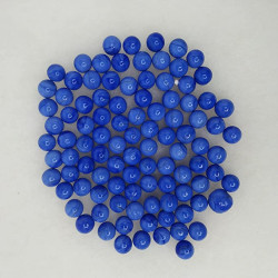 Coloured Glass Marble Balls for Home Decoration/Aquarium/Vase fillers 100 pcs (Blue)