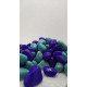 Double Color Stone Pebbles Marble for Aquarium Decoration/Table Decoration/Garden Decors Blue and Cayn (2Kg) Double Color Stone Pebbles Marble for Aquarium Decoration/Table Decoration/Garden Decors Blue and Cayn (2Kg)