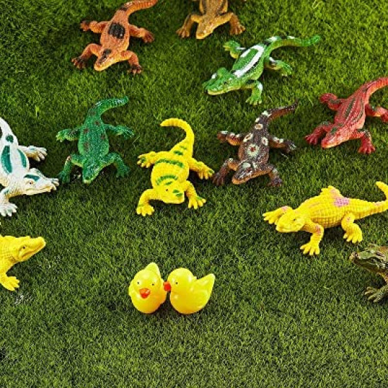 Figurines Toys, Realistic Assorted Mini Plastic for Aquarium/Party Favor Decoration/Bathtub Bath Pool Toy/Pet Collection/Gift (Crocodile) Figurines Toys, Realistic Assorted Mini Plastic for Aquarium/Party Favor Decoration/Bathtub Bath Pool Toy/Pet Collection/Gift (Crocodile)