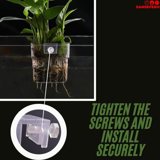 SANSEFERO Premier Plants Water Plant Holder Pot Cup for Aquarium Fish Tank Decoration and Aquascape Aquaponic Plant Growing Landscape Plants Cup Decoration Hanging Type (Pack of 2) SANSEFERO Premier Plants Water Plant Holder Pot Cup for Aquarium Fish Tank Decoration and Aquascape Aquaponic Plant Growing Landscape Plants Cup Decoration Hanging Type (Pack of 2)