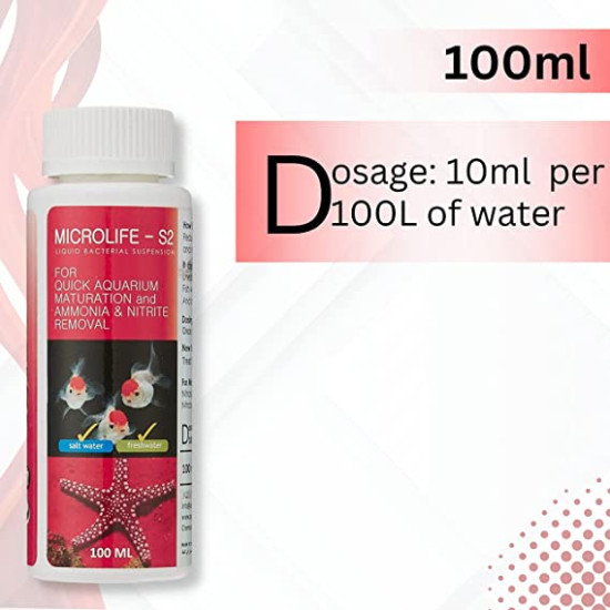 Aquatic Remedies Micro Life S2 Aquarium Water Conditioner, 100 ml Aquatic Remedies Micro Life S2 Aquarium Water Conditioner, 100 ml