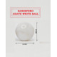 Natural White Tourmaline Stone 50 mm Ball Sphere for Mediation Natural White Tourmaline Stone 50 mm Ball Sphere for Mediation