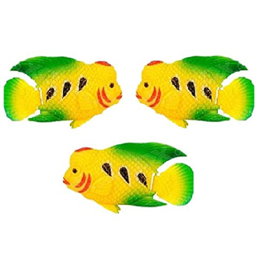 Plastic Artificial Flowerhorn Fish for Aquarium Tank (Random Color and Pattern) - Set of 3 Pieces Plastic Artificial Flowerhorn Fish for Aquarium Tank (Random Color and Pattern) - Set of 3 Pieces