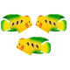 Plastic Artificial Flowerhorn Fish for Aquarium Tank (Random Color and Pattern) - Set of 3 Pieces Plastic Artificial Flowerhorn Fish for Aquarium Tank (Random Color and Pattern) - Set of 3 Pieces