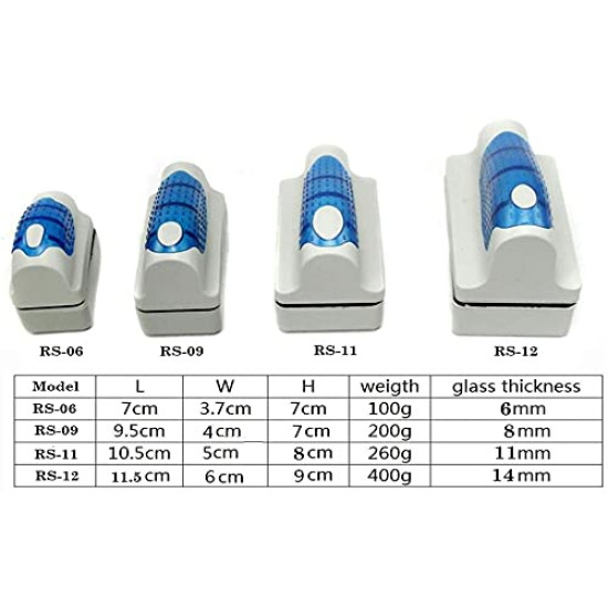 Fish Tank Floating Magnetic Cleaner Aquarium Glass Algae Scrubber Cleaner Brush Tool (RS-09)